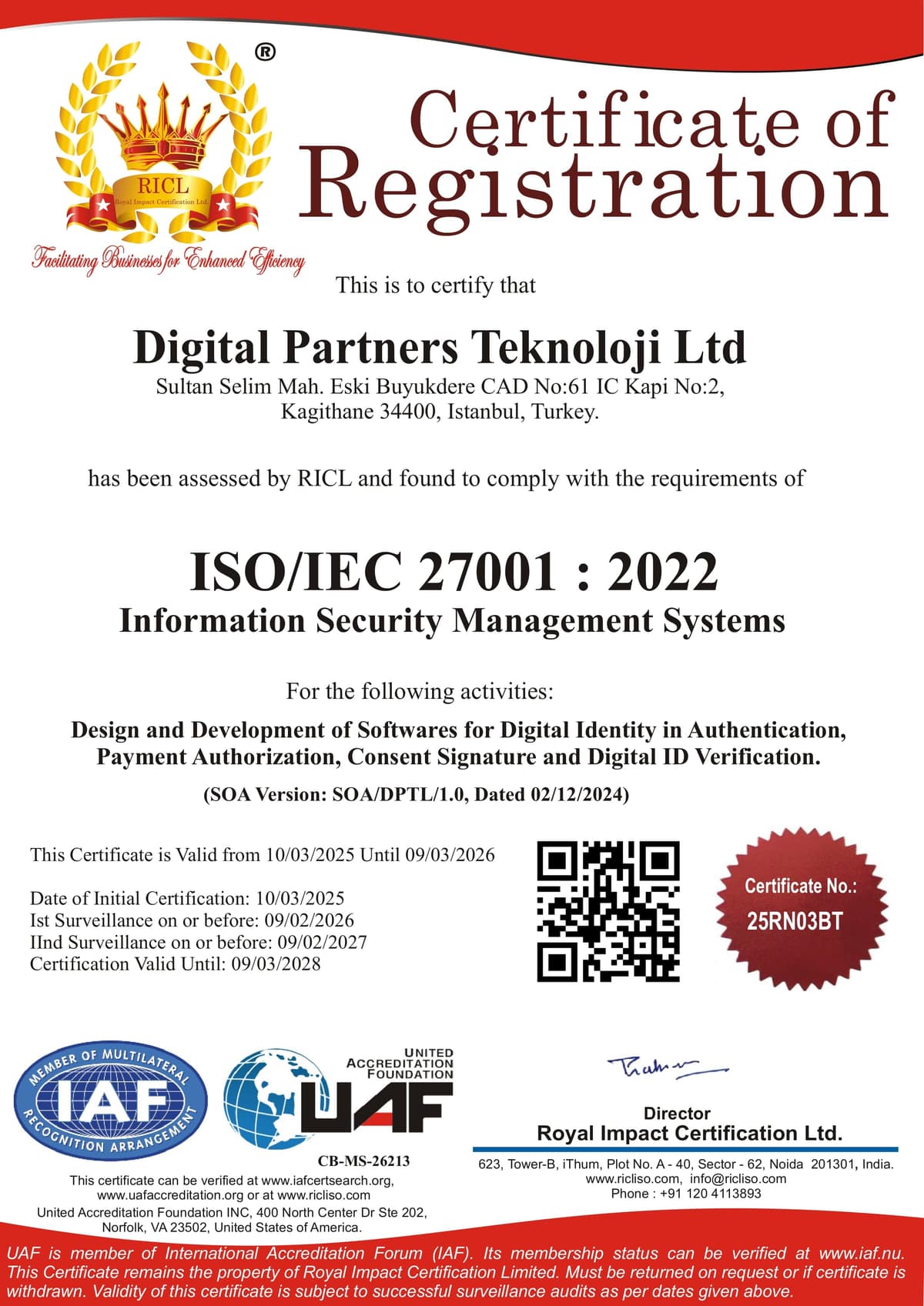 ISO Certification - Turkey